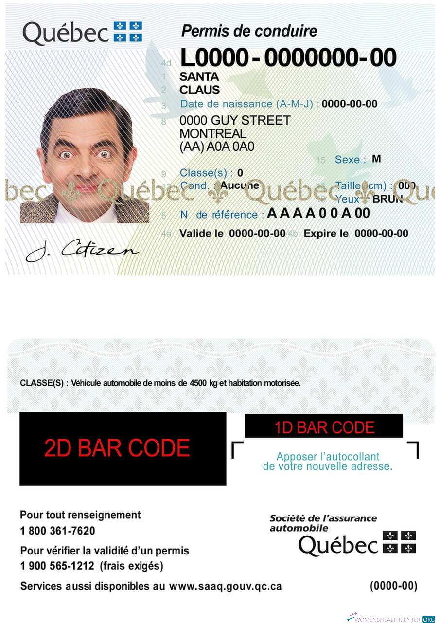 download Canada Quebec driving license